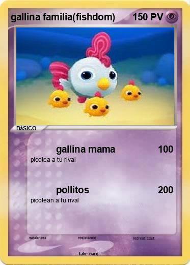 Pokemon gallina familia(fishdom)