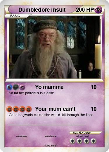 Pokemon Dumbledore insult