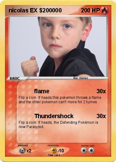 Pokemon nicolas EX $200000
