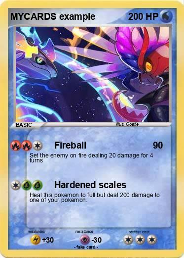 Pokemon MYCARDS example