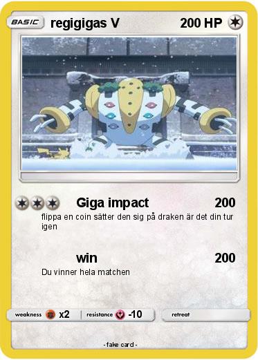 Pokemon regigigas V