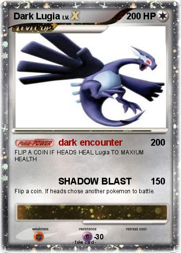 Pokemon Dark Lugia