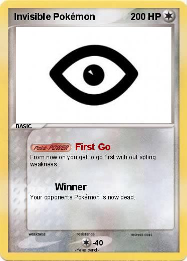 Pokemon Invisible Pokémon
