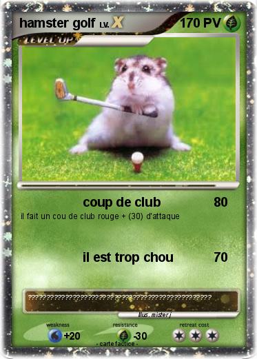 Pokemon hamster golf