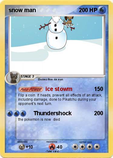 Pokemon snow man