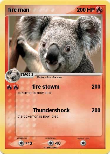 Pokemon fire man