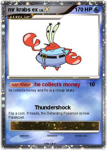 Pokemon mr krabs ex