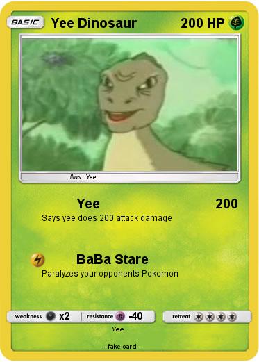 Pokemon Yee Dinosaur