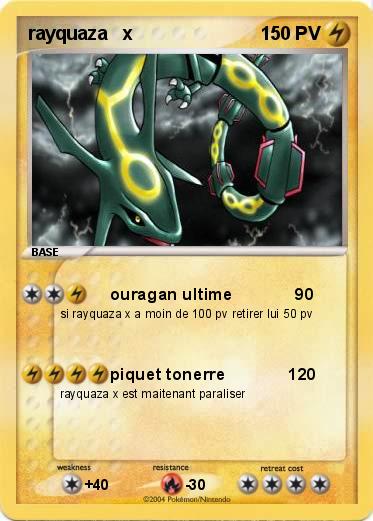 Pokemon rayquaza   x