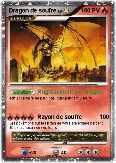 Pokemon Dragon de soufre