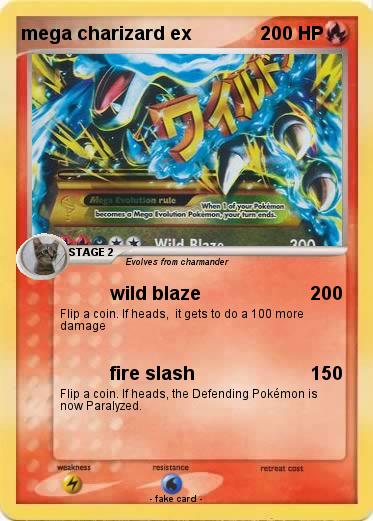 Pokemon mega charizard ex