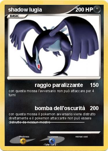 Pokemon shadow lugia