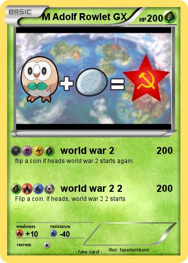 Pokemon M Adolf Rowlet GX