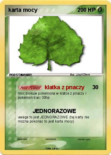 Pokemon karta mocy