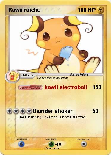 Pokemon Kawii raichu