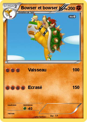 Pokemon Bowser et bowser jr.