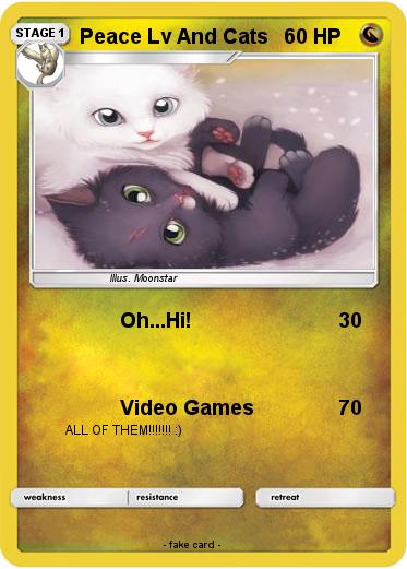 Pokemon Peace Lv And Cats