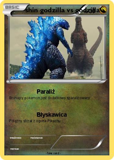 Pokemon shin godzilla vs godzilla