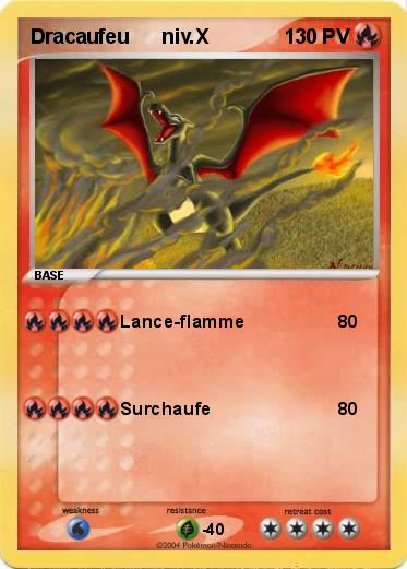 Pokemon Dracaufeu      niv.X