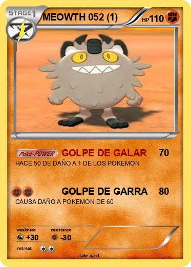 Pokemon MEOWTH 052 (1)