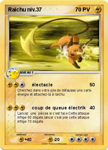 Pokemon Raichu niv.37