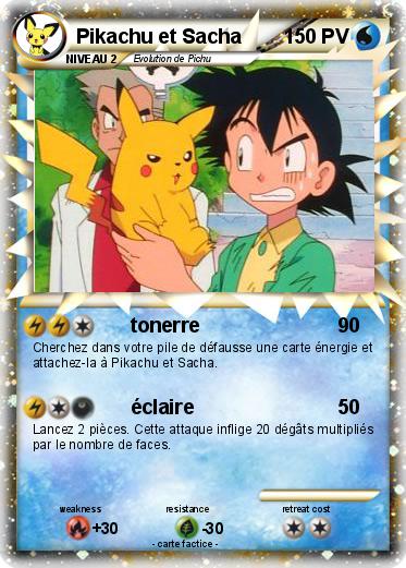 Pokemon Pikachu et Sacha
