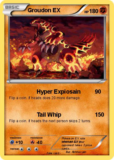 Pokemon Groudon EX
