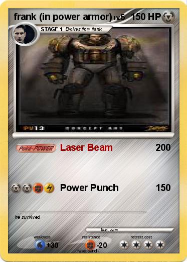 Pokemon frank (in power armor)