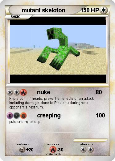 Pokemon mutant skeloton