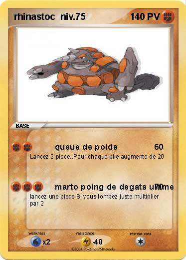 Pokemon rhinastoc  niv.75