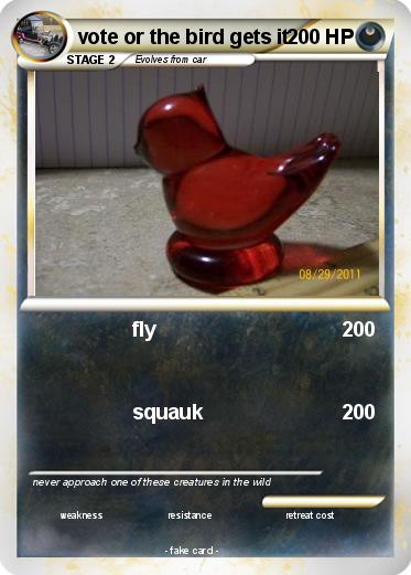 Pokemon vote or the bird gets it