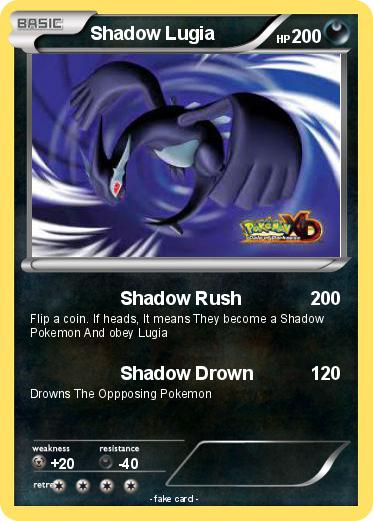 Pokemon Shadow Lugia