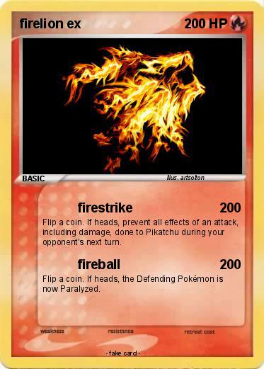 Pokemon firelion ex