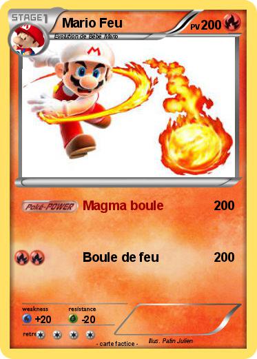 Pokemon Mario Feu