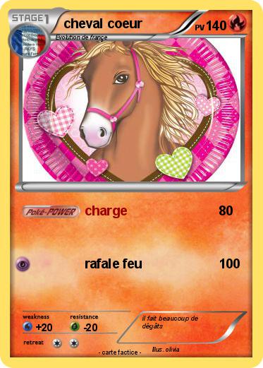 Pokemon cheval coeur