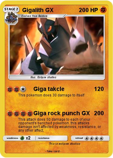 Pokemon Gigalith GX