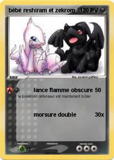 Pokemon bébé reshiram et zekrom