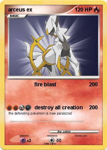 Pokemon arceus ex