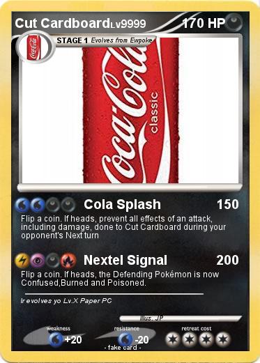 Pokemon Cut Cardboard