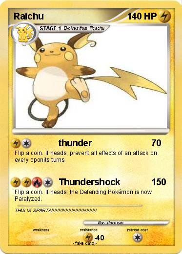 Pokemon Raichu