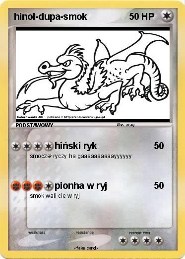 Pokemon hinol-dupa-smok