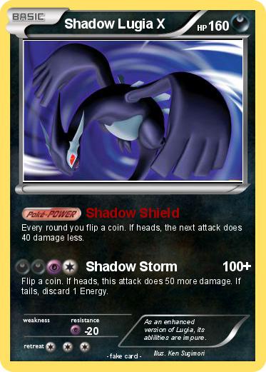Pokemon Shadow Lugia X