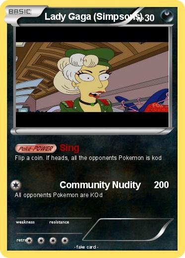 Pokemon Lady Gaga (Simpsons)