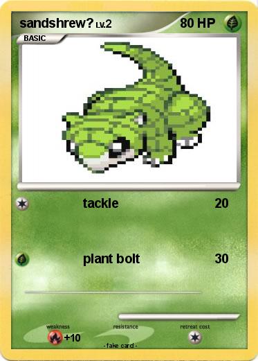 Pokemon sandshrew?