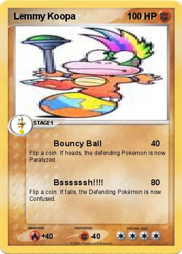 Pokemon Lemmy Koopa