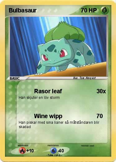 Pokemon Bulbasaur