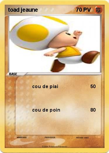 Pokemon toad jeaune