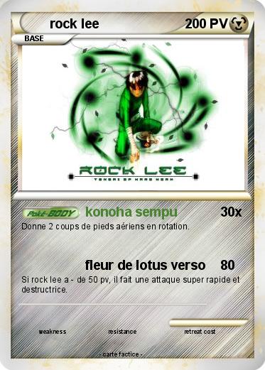 Pokemon rock lee