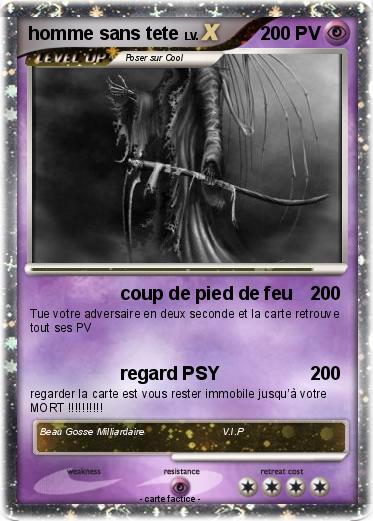 Pokemon homme sans tete