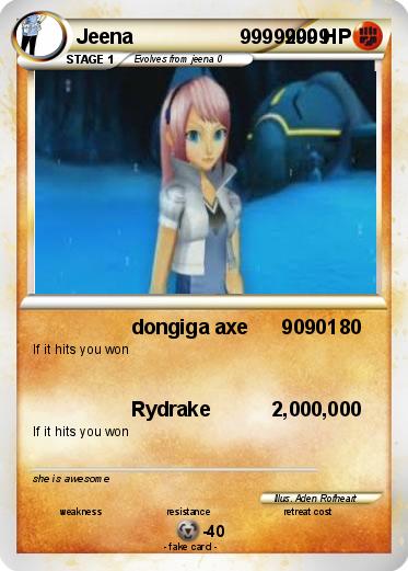 Pokemon Jeena                   99999999